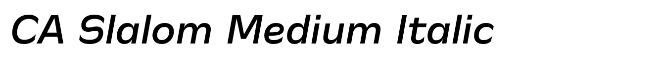 CA Slalom Medium Italic image
